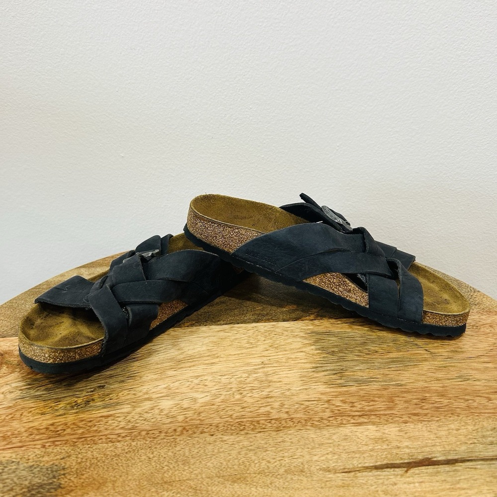 Birkenstock Lugano Sandals Camberra Old Black Regular EU 40 Men's 7 Women's 9